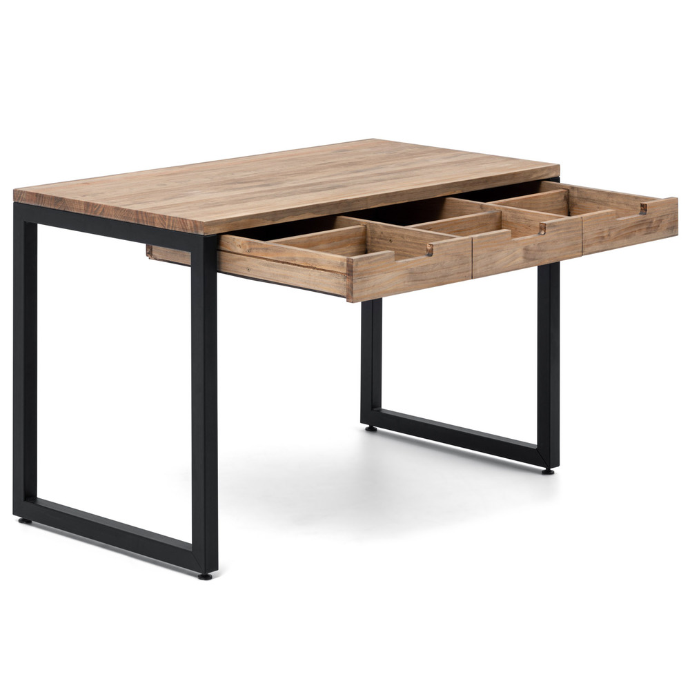 Mesa con tablero de madera maciza de 3cm de grosor Icub - Box Furniture Shop