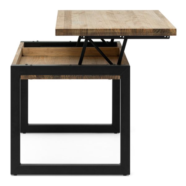Mesa auxiliar madera con patas negras de Gie El estilo Indutrial
