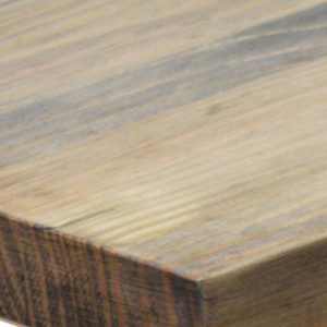 Mesita de noche ECO Three con Estante Big Wood Blanca en madera maciza de pino acabado vintage estilo industrial Box Furniture - Imagen 3